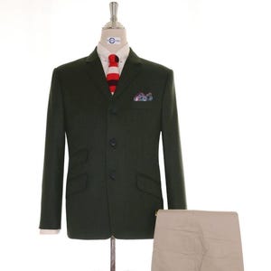 Olive Green Tweed Jacket