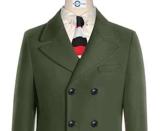 ジャケット・アウター authentic motel wool pea coat jacket Cat & Jack Navy Blue Faux Wool Button Front Pea Coat Jacket