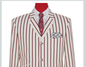 mod striped blazer