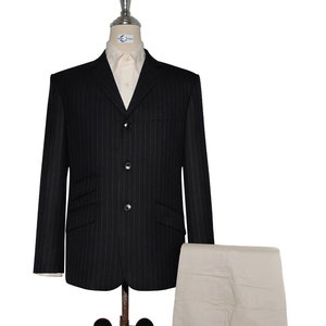 Tweed Jacket - Black Stripe Tweed Jacket