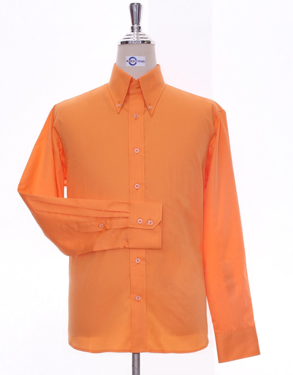 open lace back dress Orange Weekend Fit Cotton & Wool Shirt with Derby Collar and 1 Button –  Turnbull & Asser US main image 0