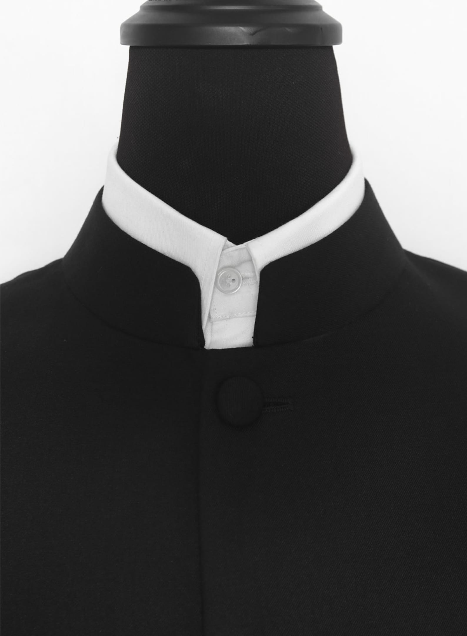 Black Nehru Collar Jacket Etsy