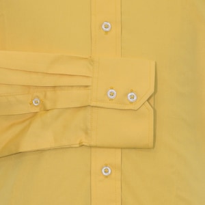 Button Down Shirt | Mustard Yellow Dress Shirt for Man - Etsy