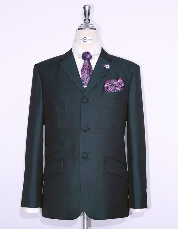 Bottle Green and Black Two Tone Tonic Suit - Etsy Canada