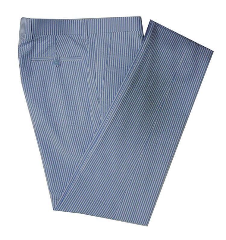 Image of 60S Mod Fashion Men Seersucker Trouser