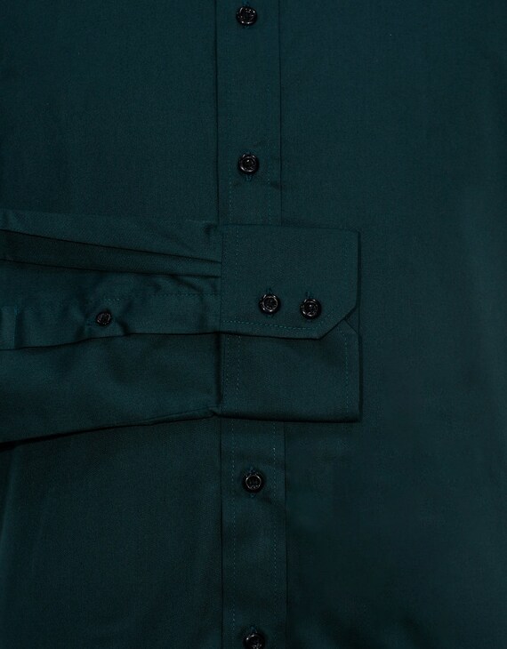 Button Down Shirt Dark Green Dress 