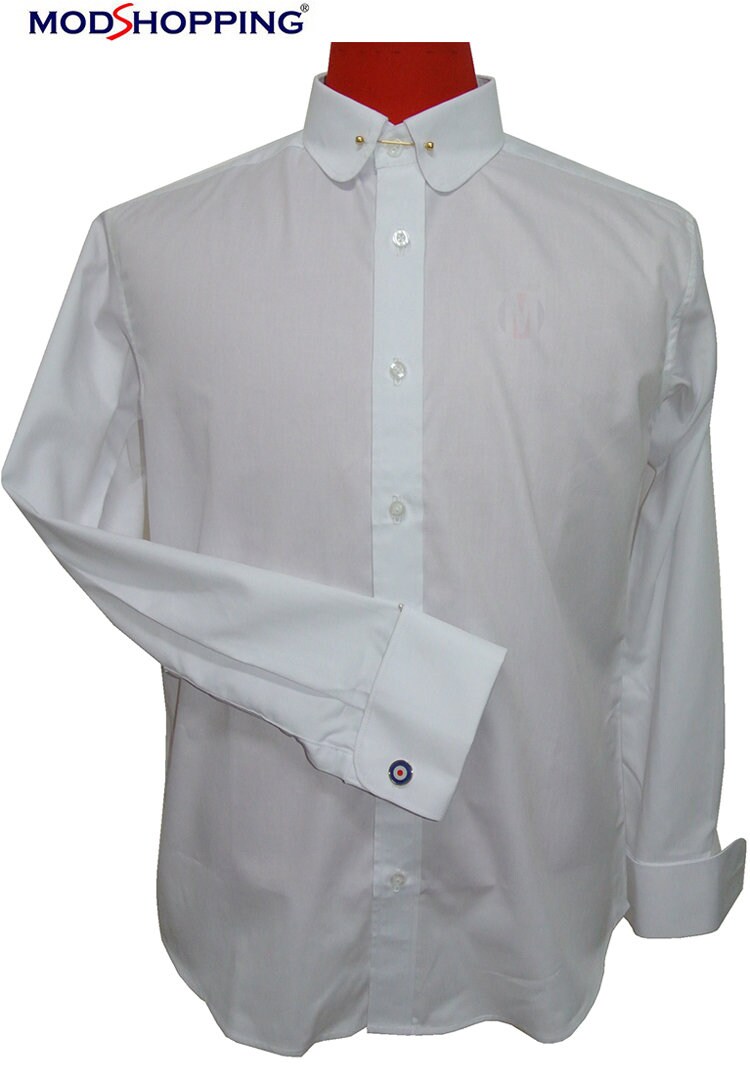 Penny Pin Collar Shirt Penny Pin White Shirt for Man - Etsy