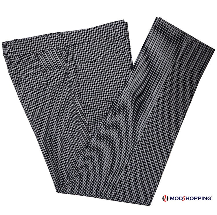 Image of Dogtooth Check Trouser For Man