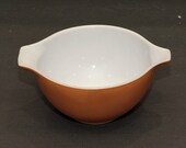 EUC - 1963-1967 Pyrex Cinderella Mixing Bowl - Town Country Brown - 441 1.5 Pint