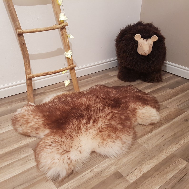 Fur rugs Sheepskin Sheep Skin Leather Sheep Skin Decorative Rug Comfy Area Rugs Carpet Rugs Throw #48