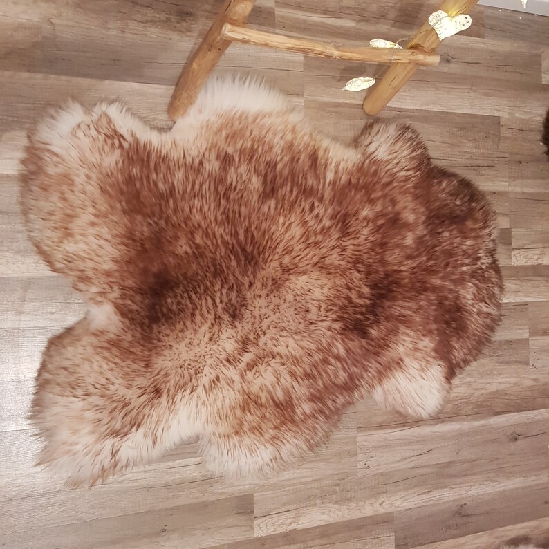 Fur rugs Sheepskin Sheep Skin Leather Sheep Skin Decorative Rug Comfy Area Rugs Carpet Rugs Throw #48
