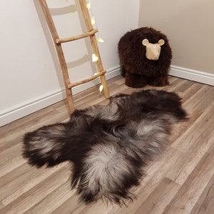 Natural color Genuine Sheepskin rug 100% Sheep Skin Leather Sheep Skin Decorative Rug Comfy, Area Rugs Carpet Outdoor Rugs Throw Rugs #9