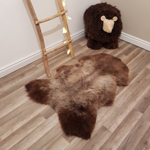 Natural color Genuine Sheepskin rug 100% Sheep Skin Leather Sheep Skin Decorative Rug Comfy, Area Rugs Carpet Outdoor Rugs Throw Rugs