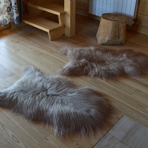 Gorgeous Genuine Icelandic Dyed Sheepskin Lambskin Sheep skin rug pelt, schaffell, Hygge