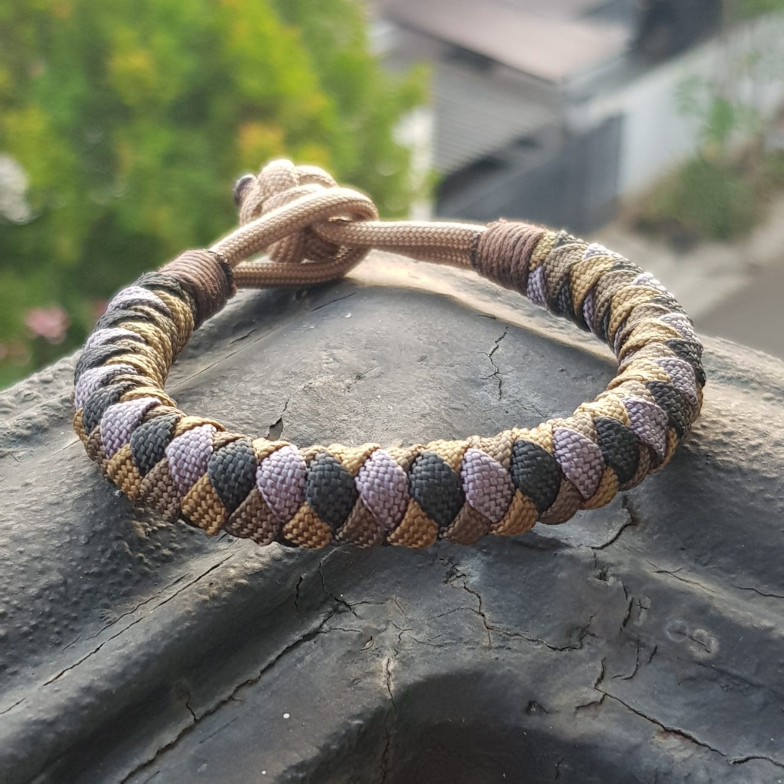 Flat 4 Strand Round Braid Paracord Bracelets Etsy