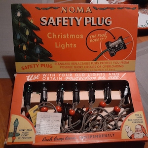Vintage 50&#39;s Christmas Lights Like New! Noma Lights in Box