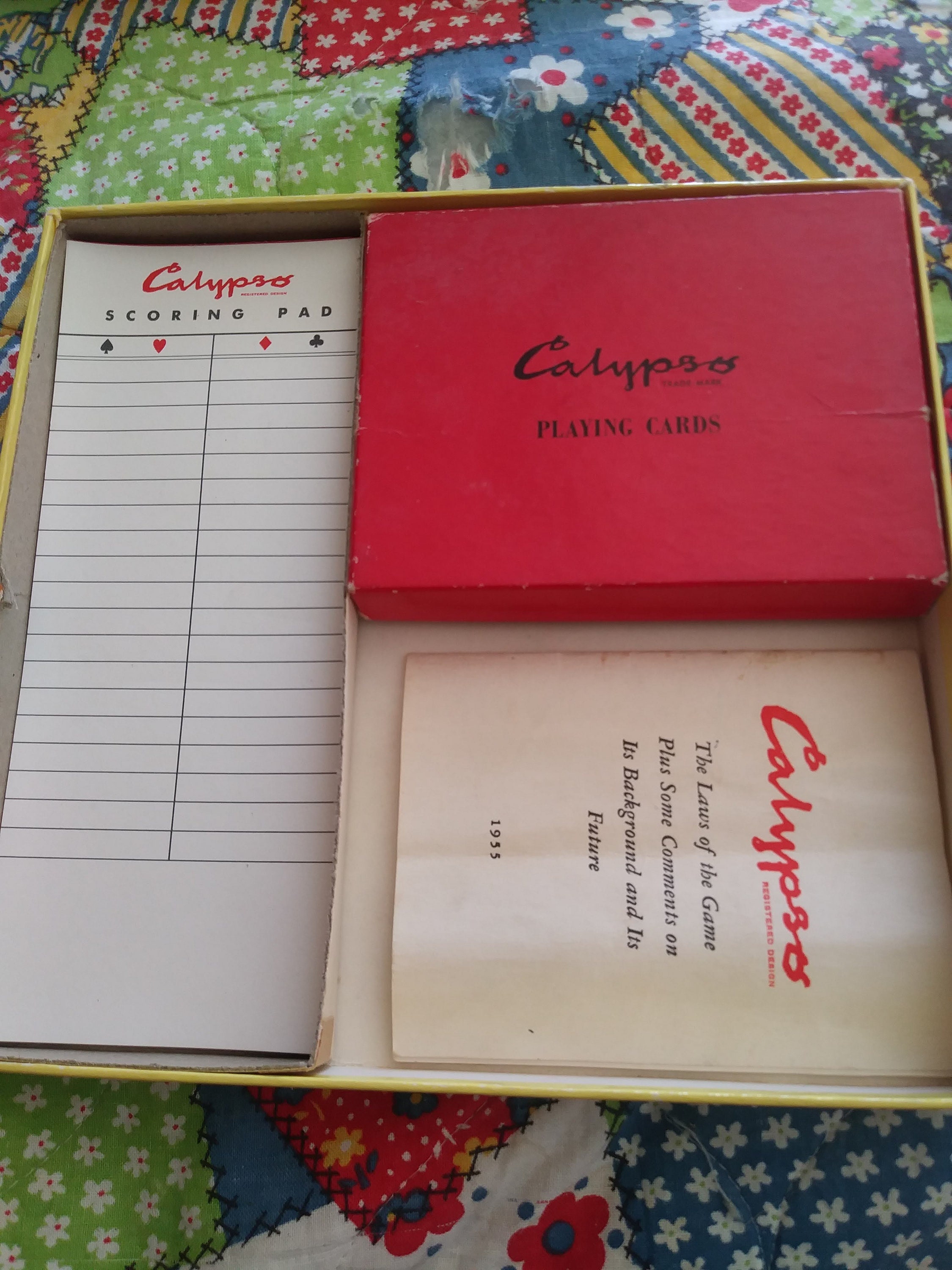 Calypso Playing Card Game/ 1955 Calypso Card Game/ Full Box of Calypso/ Card Game Etsy