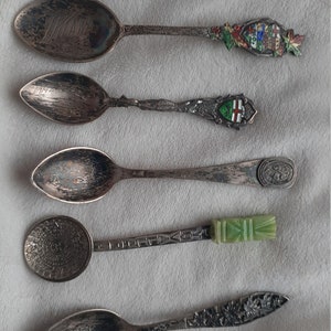 Sterling Silver Spoon Lot, Souvenir Spoons