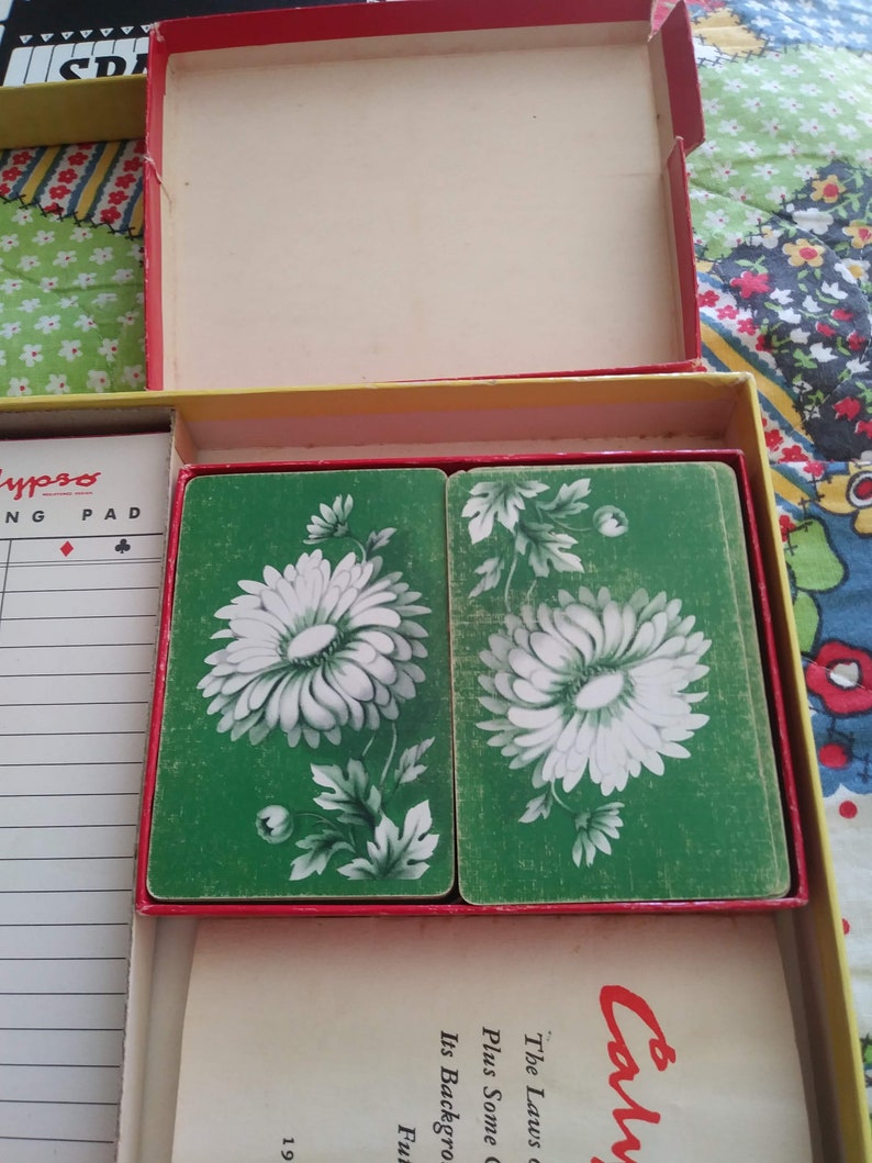 Calypso Playing Card Game/ 1955 Calypso Card Game/ Full Box of Calypso