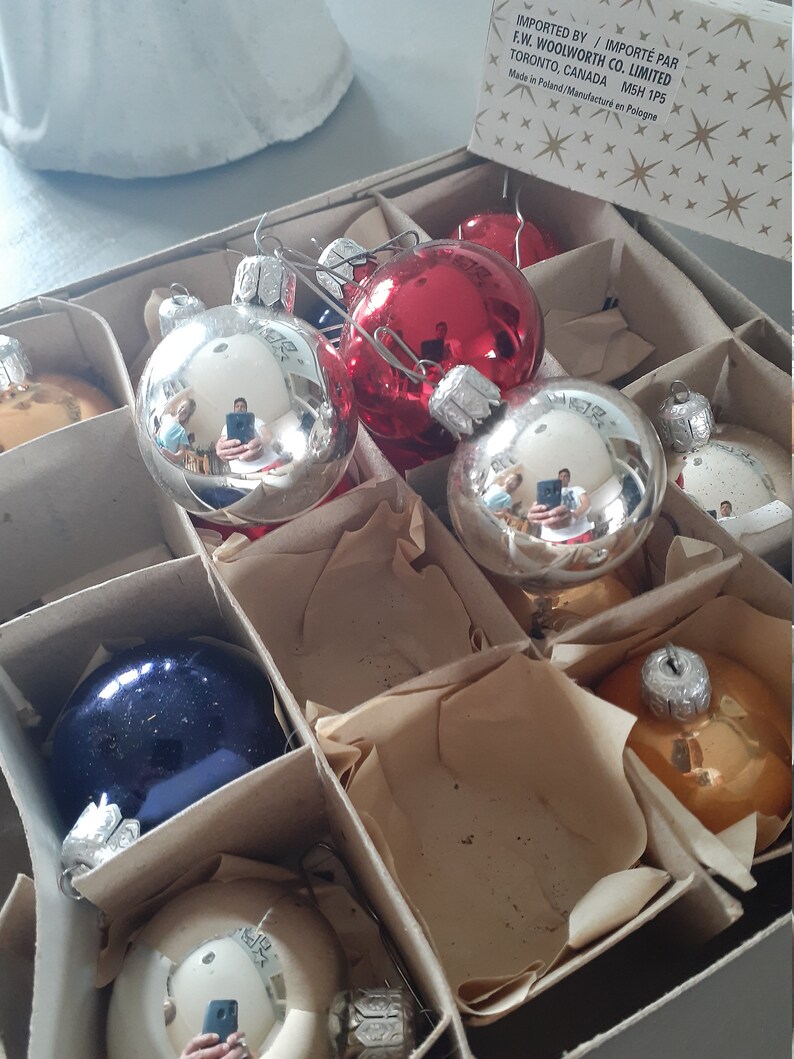 16 Christmas Ornaments in Original Box - Etsy