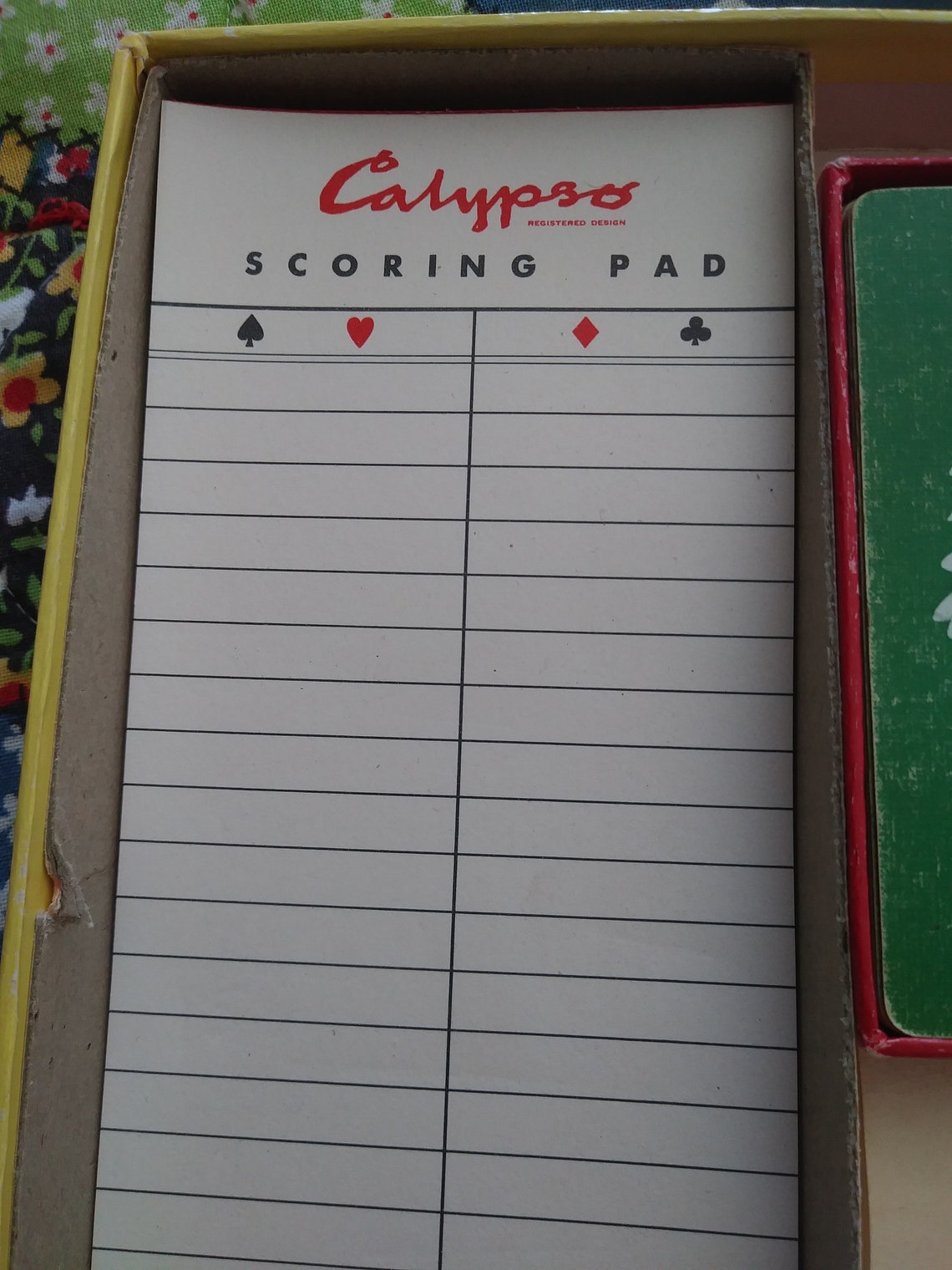 Calypso Playing Card Game/ 1955 Calypso Card Game/ Full Box of Etsy