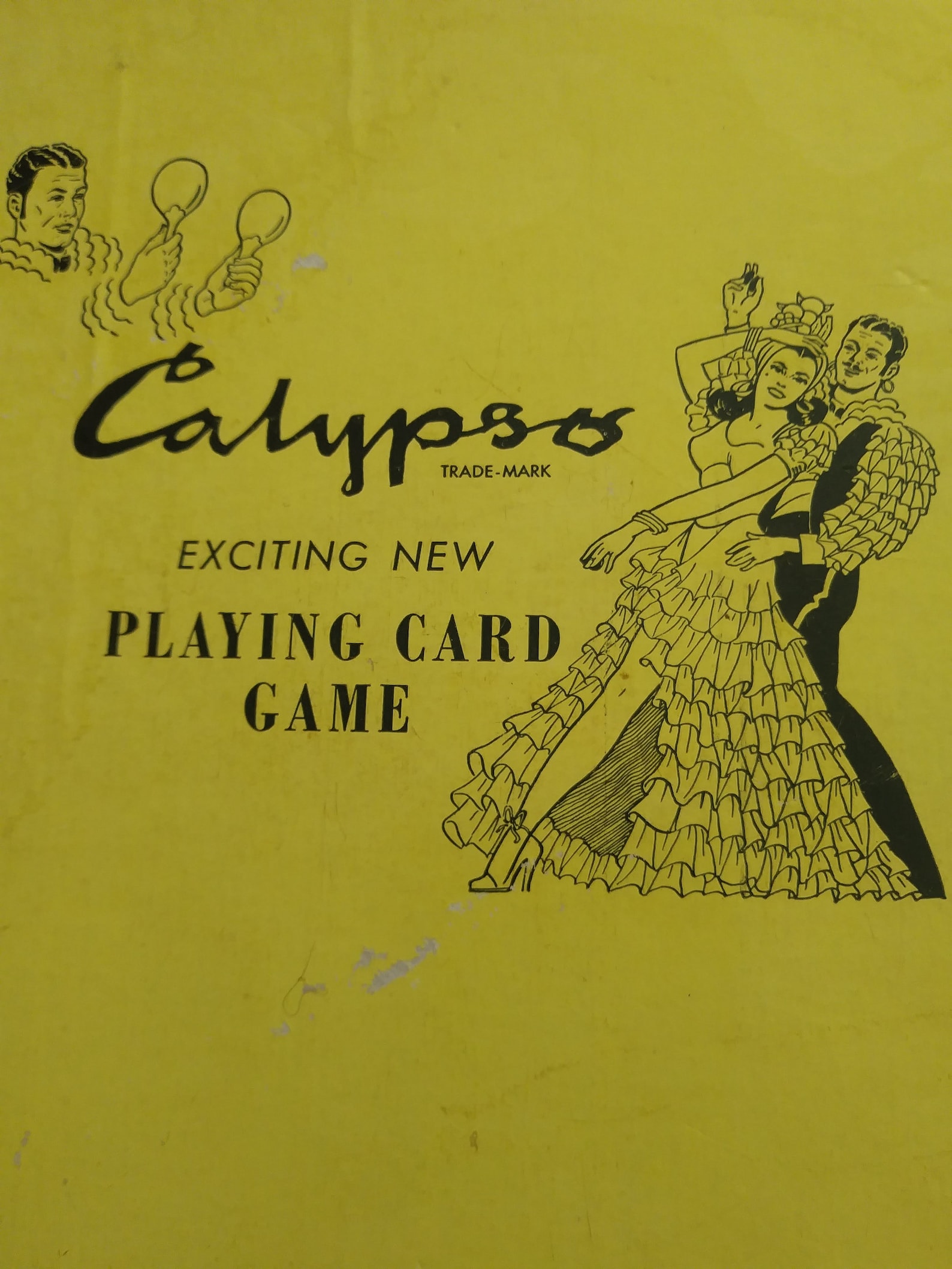 Calypso Playing Card Game/ 1955 Calypso Card Game/ Full Box of Etsy