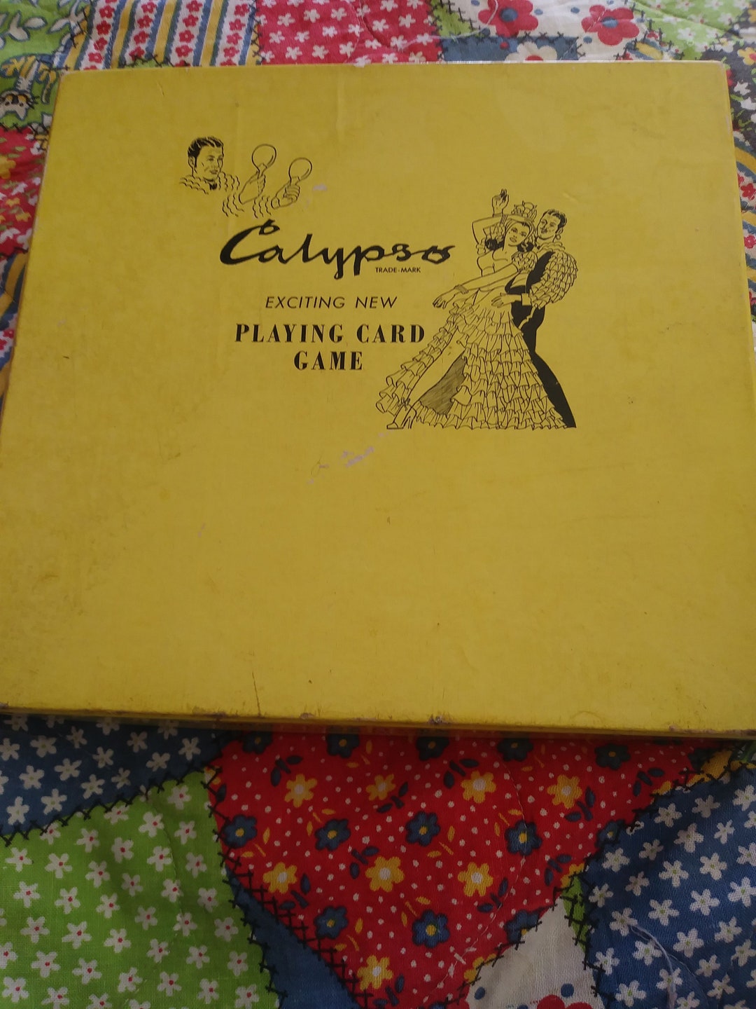 Calypso Playing Card Game/ 1955 Calypso Card Game/ Full Box of Calypso