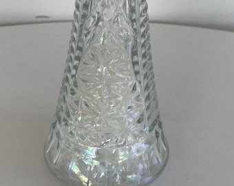 Anchor Hocking Stars & Bars Vaso per boccioli da 9" in vetro pressato trasparente