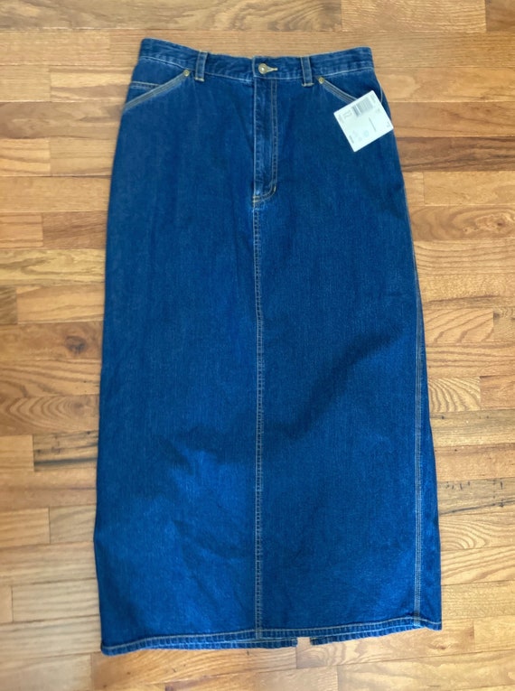 1990s Liz Claiborne Jean Skirt Deadstock New with 