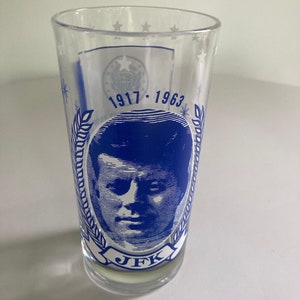 Vtg Vintage JFK John F. Kennedy Glassware