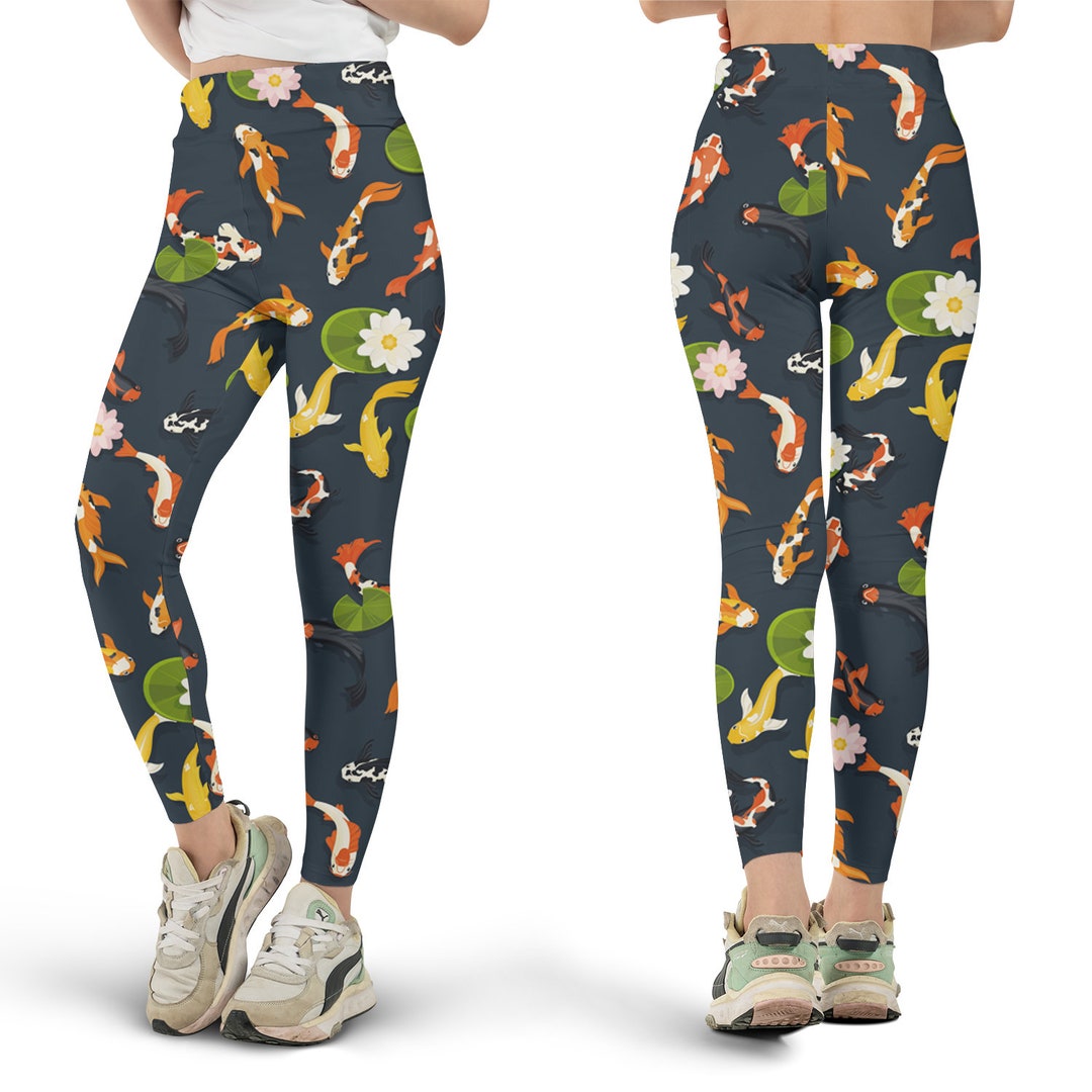 Pattern Print Koi Fish Women's Shorts