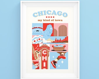 Chicago My Kind of Town Poster