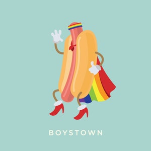 Chicago Neighborhoods Hotdogs Poster image 8