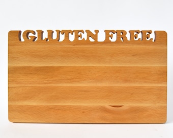 Gluten Free Beech Wood Cutting Board - Vegan Gift Idea
