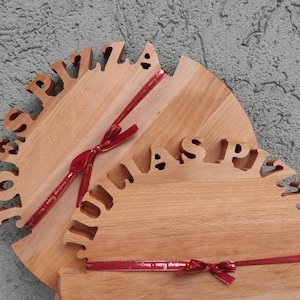Custom engraved wooden pizza cutting board Italian Food lovers Personalized gift New home Christmas Birthday