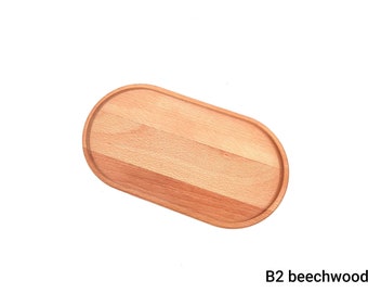 Package of wooden serving trays made of steamed beechwood Free shipping