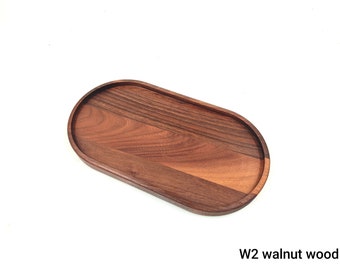 Package of wooden serving trays made of steamed walnut wood Free shipping
