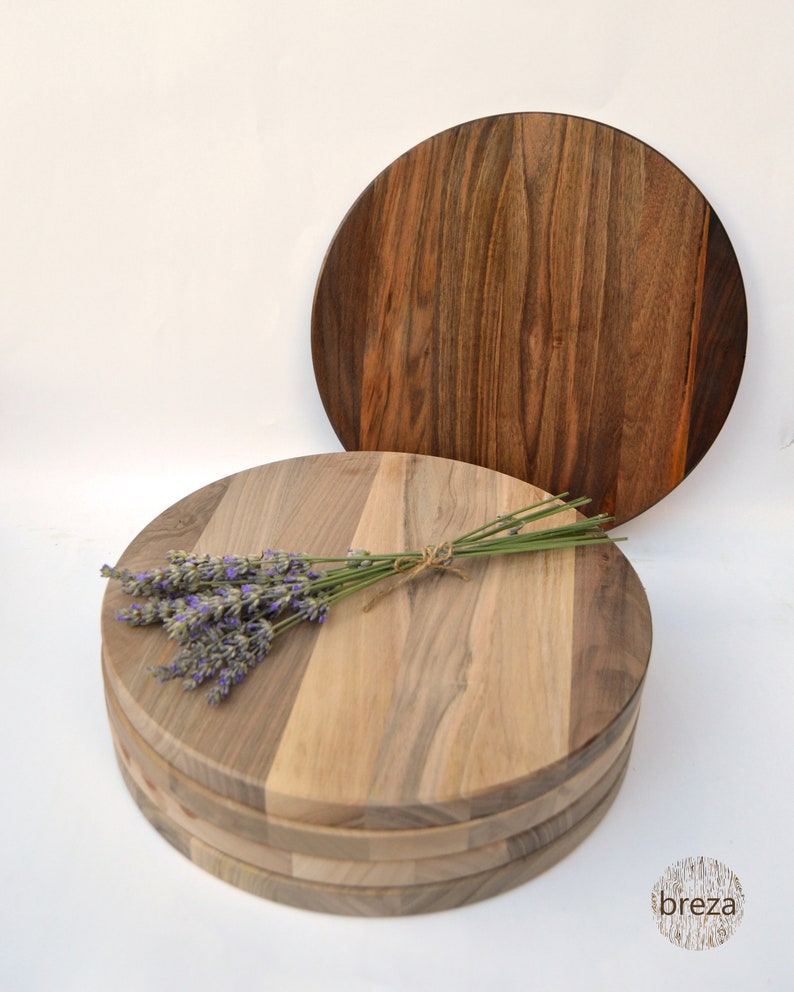 Wholesale WALNUT Round Cutting Board for Laser Engraving as a Etsy