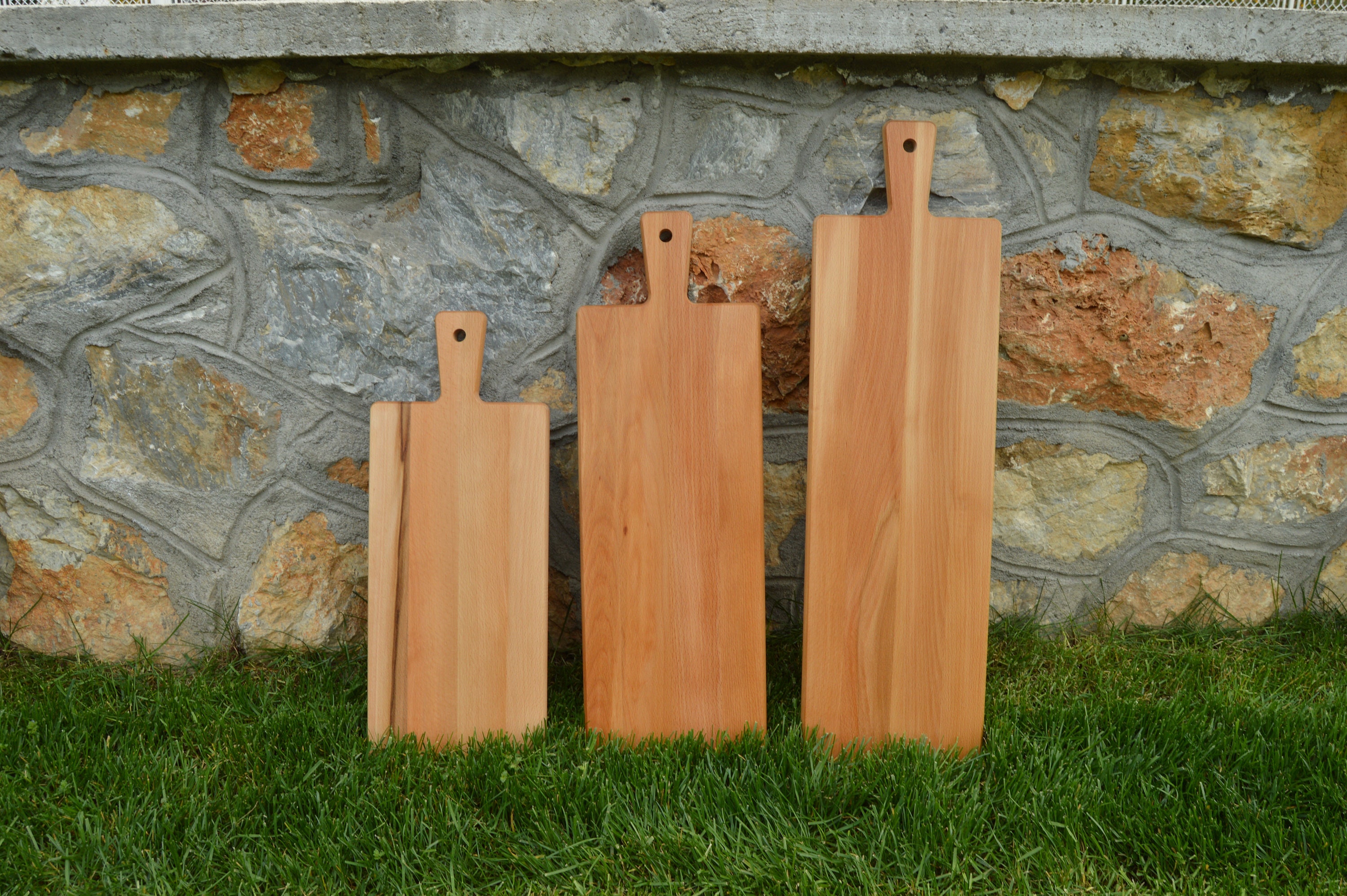 Wholesale cutting board with handle walnut and beech wood for Etsy