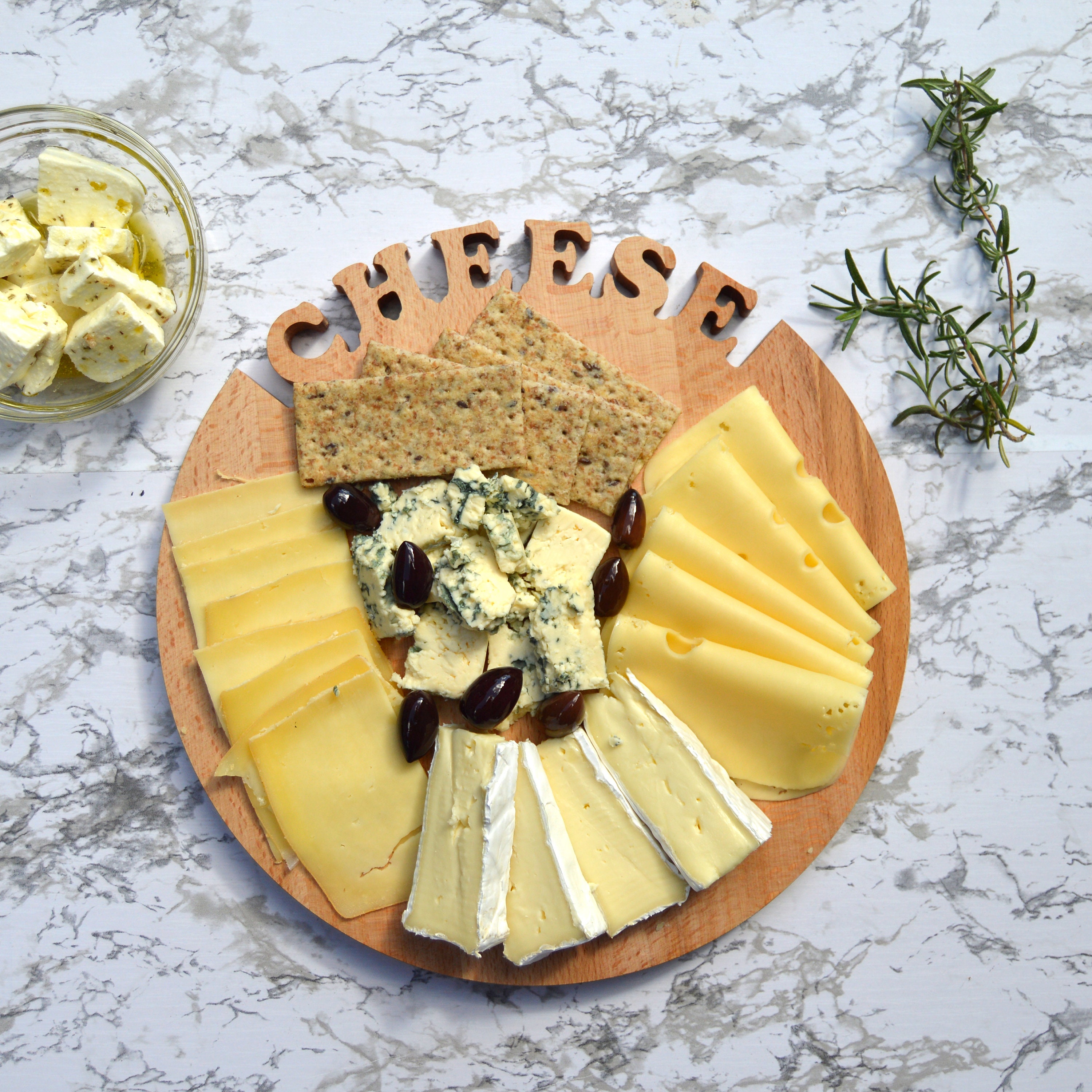 Cheese Board Serving Platter Charcuterie Board Round Cheese Etsy