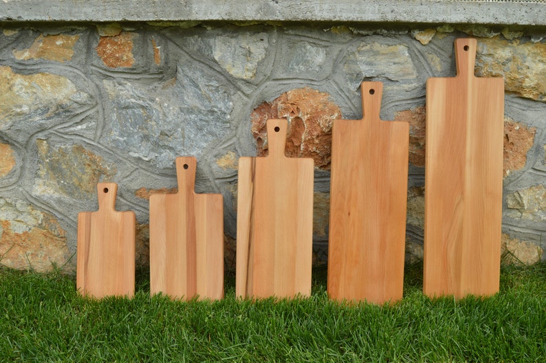Wholesale cutting board with handle walnut and beech wood for Etsy