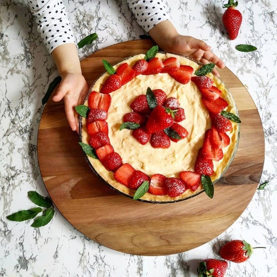 Lazy Susan, Rotating Serving Board , Rotating Cake Stand Charcuterie Board  