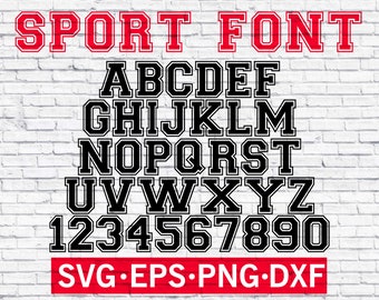 Sport font svg , Collegiate Alphabet , Sport alphabet svg , sport ...