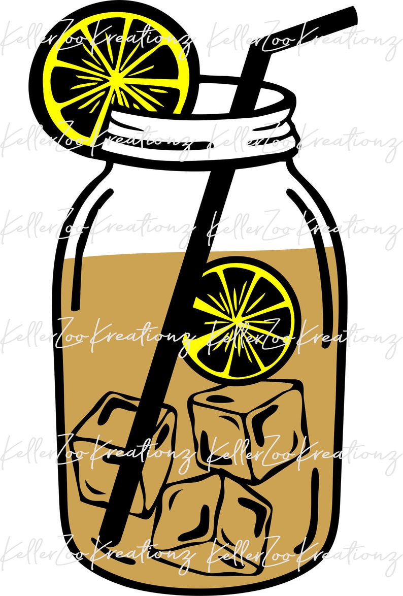 Download Tea Mason Jar svg png dxf jpg | Etsy