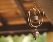 Indian Handmade Brass Windchime for Outdoor Garden Home Patio Hanging Decor idea Or Best for Giving Remembrance Gift for Those We Love