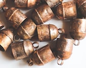 BELL SALE Big, Discounted Savings on Gold, Brass, Noah Bells-5 Beautiful Bells for Crafts, Key Chains, Wreaths, Chimes, Doors, Garden