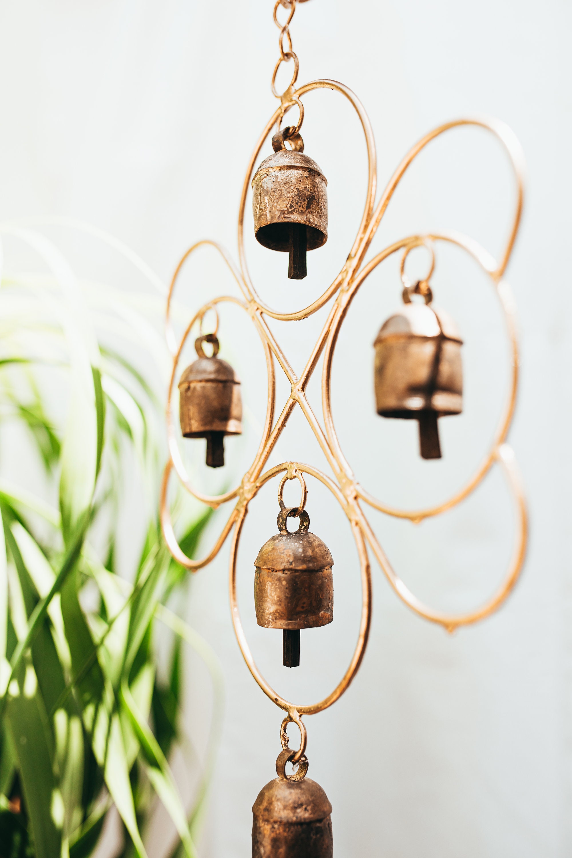 Vintage Handmade Bell Wind chimes for farmhouse decor home Etsy