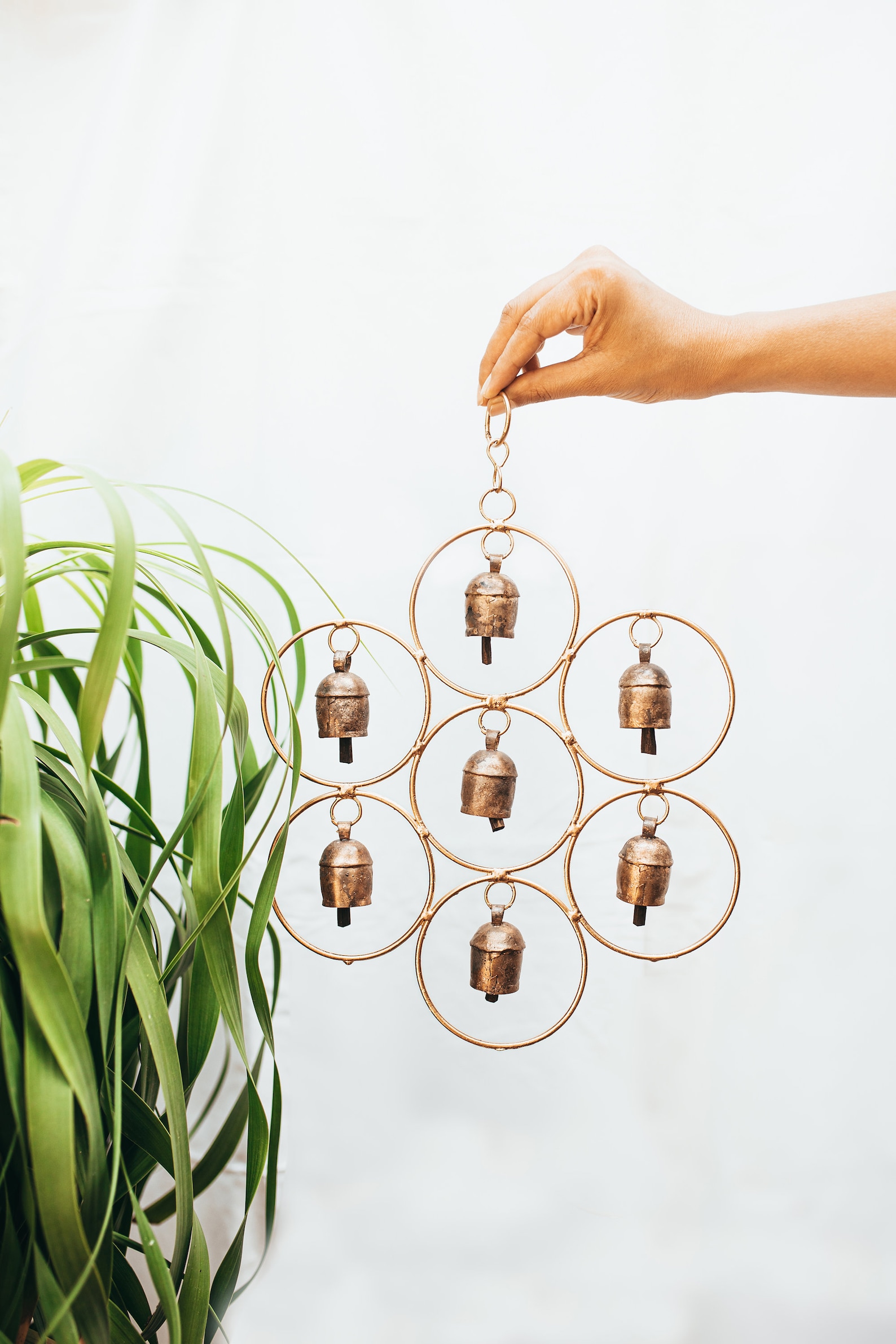 Vintage Handmade Indian Bell Wind Chimes for Outdoor Decor Etsy