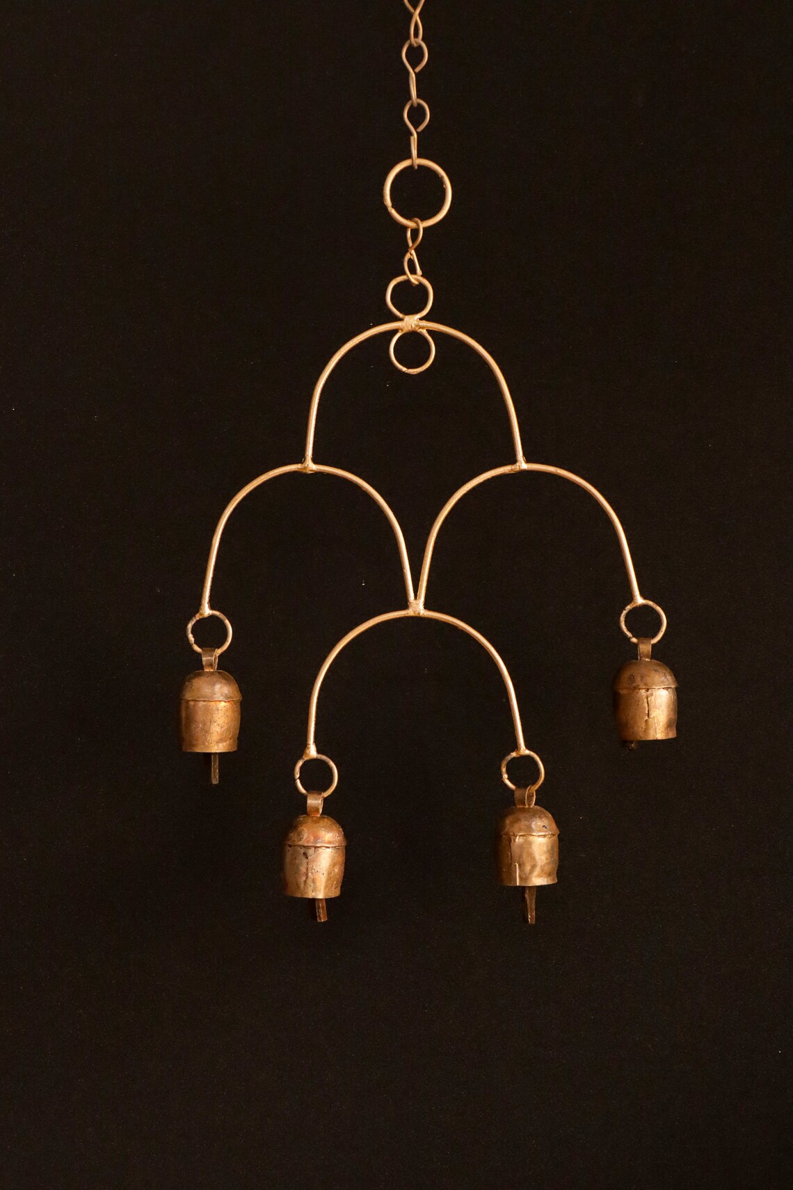Handmade Indian bell wind chimes for hanging on indoor Etsy