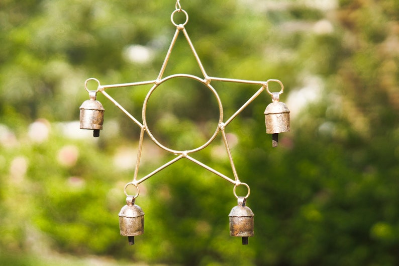 Indian Handmade Brass Bell Wind Chime for Garden/ Home/ Patio/ Etsy